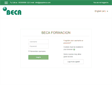 Tablet Screenshot of formacion.grupobeca.com